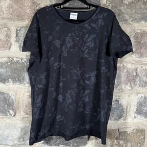 Gymshark x Kendra Kathryn Tee Black Gray Women's Large‎ Logo Athletic Workout